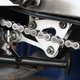 Rusty, stiff chain links make for chain that needs replaced.